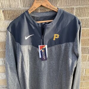 Pittsburgh‎ Pirates Nike Dri Fit 1/4 Zip Authentic Collection Men's Medium NWT